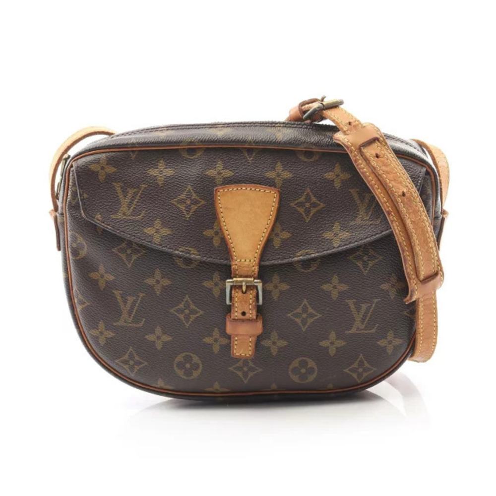 Louis Vuitton Jeune Fille Shoulder Bag Leather Monogram Brown